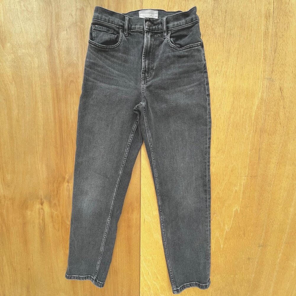 EVERLANE THE CHEEKY JEAN CROP WOMEN’S sz 26 Gray High Rise Medium Wash